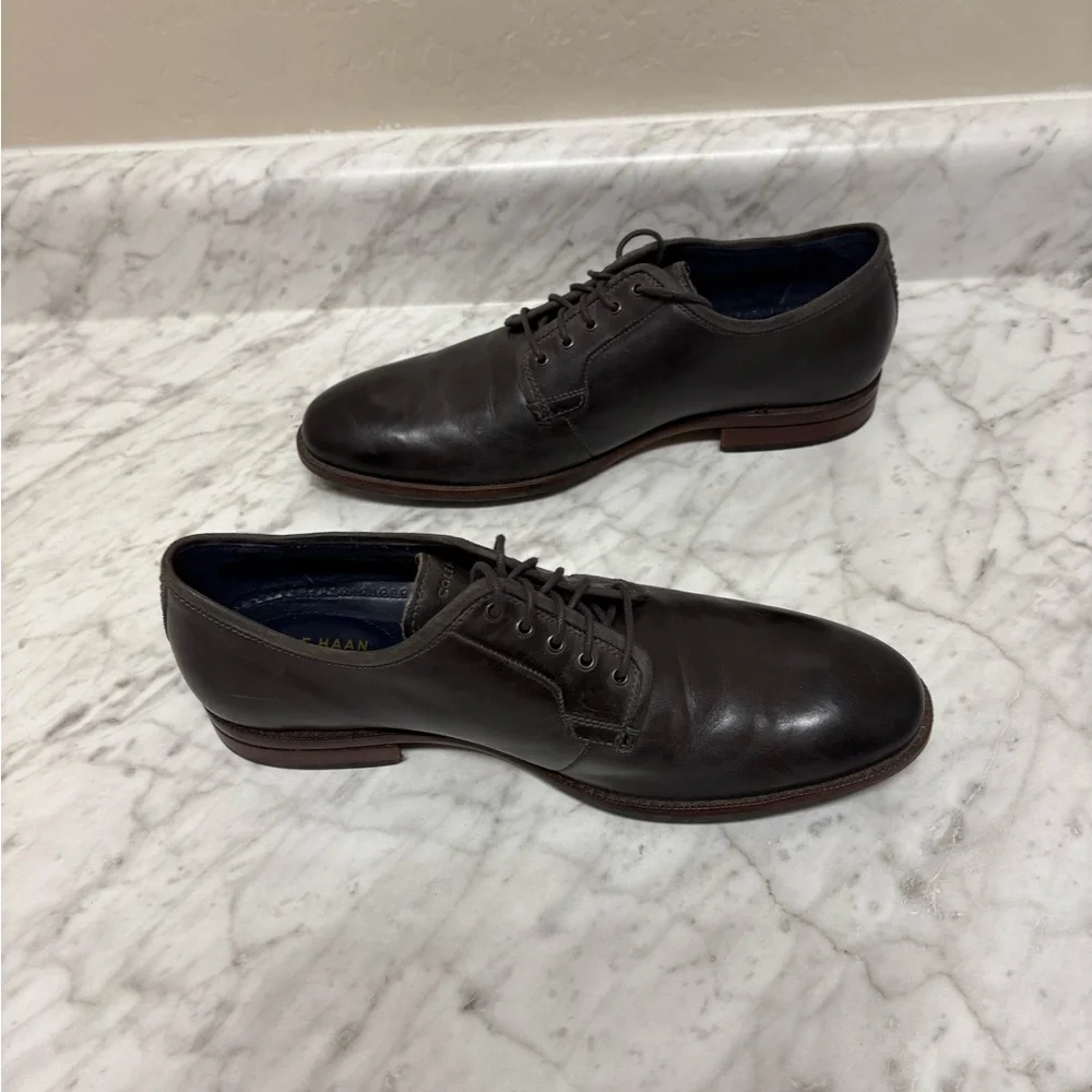 Cole Haan Men's Brown/grey Leather Dress Shoes
